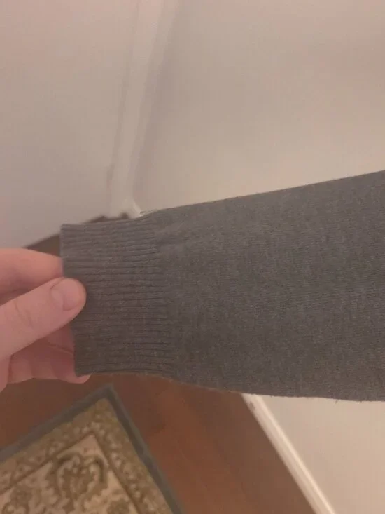 Consenso Gray Textured Crewneck Sweater Men’s XXL Lightweight Knit - Picture 5 of 8